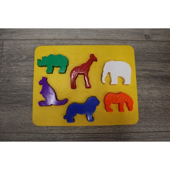 Vintage Place and Trace Puzzle Stencil Set Discovery Toys Complete 1 damaged - Picture 16 of 16